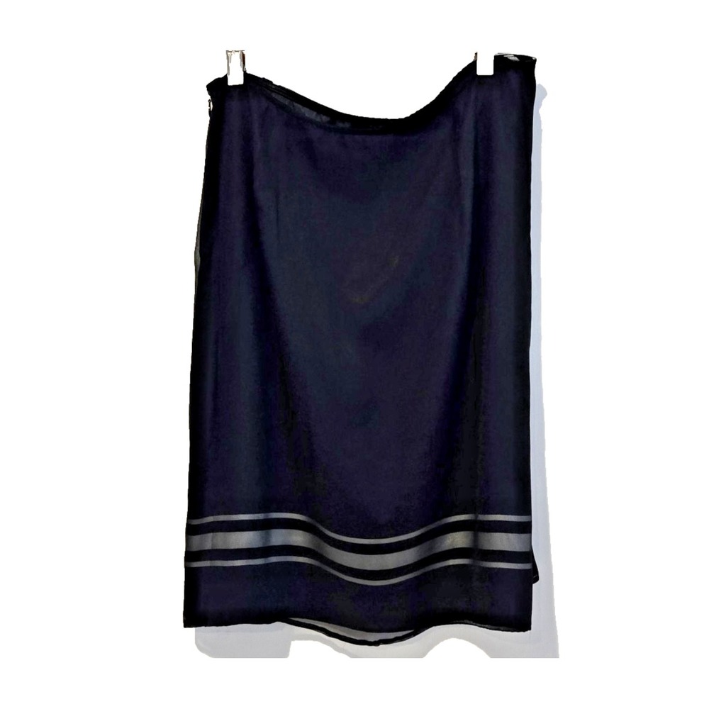 Laura Leigh Women's Silk Skirt Handkerchief Pattern Lined Side Zip Size 10 - Picture 4 of 12